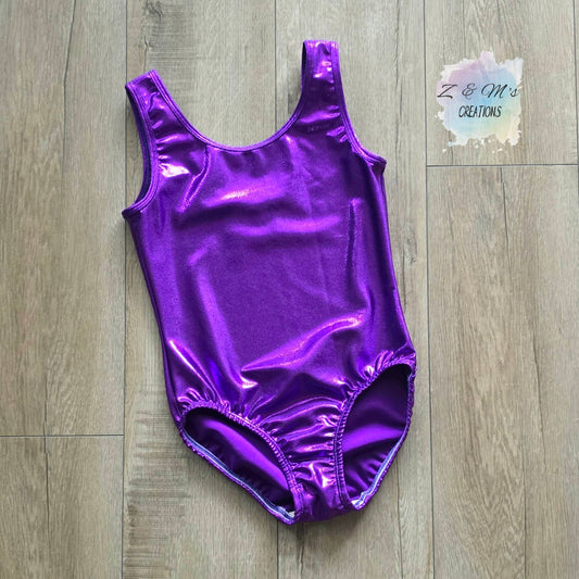 Purple Metallic Leotard