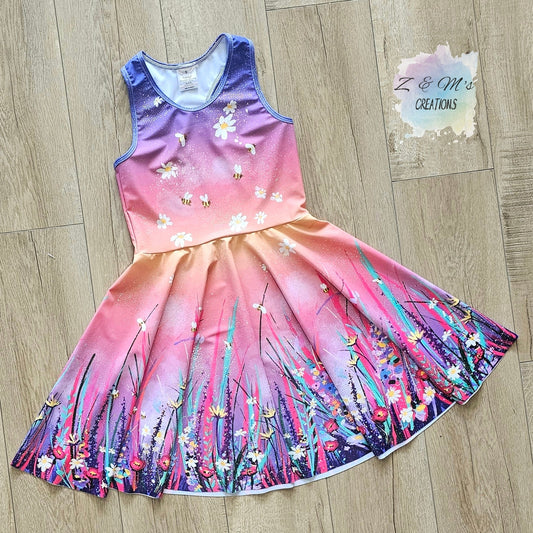Dawn Floral Panel Dress
