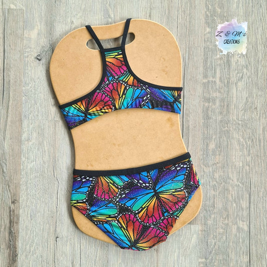 Rainbow Butterfly 2 Piece Swimmers