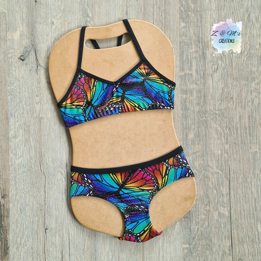 Rainbow Butterfly 2 Piece Swimmers