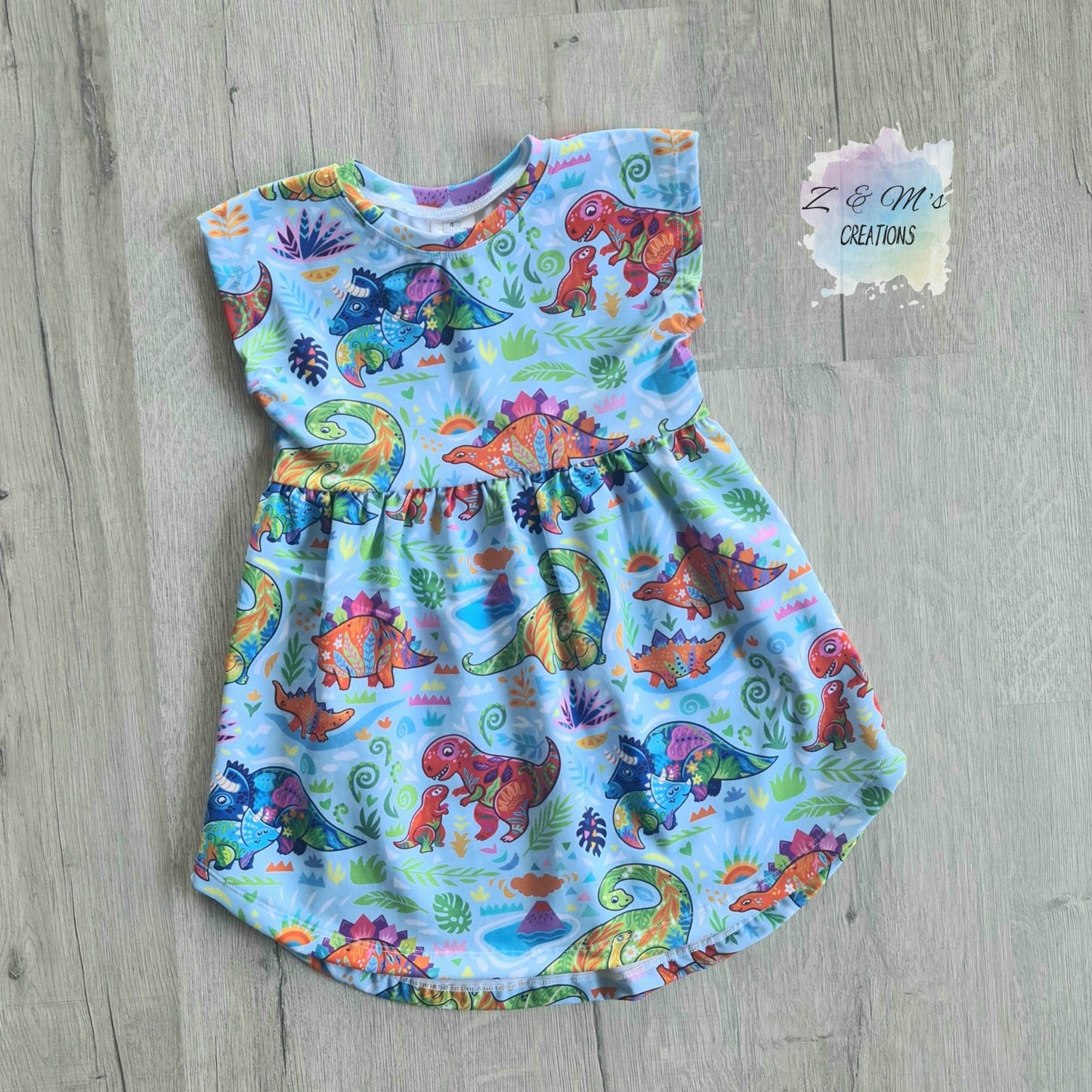 Floral Dino Pearlie Dress